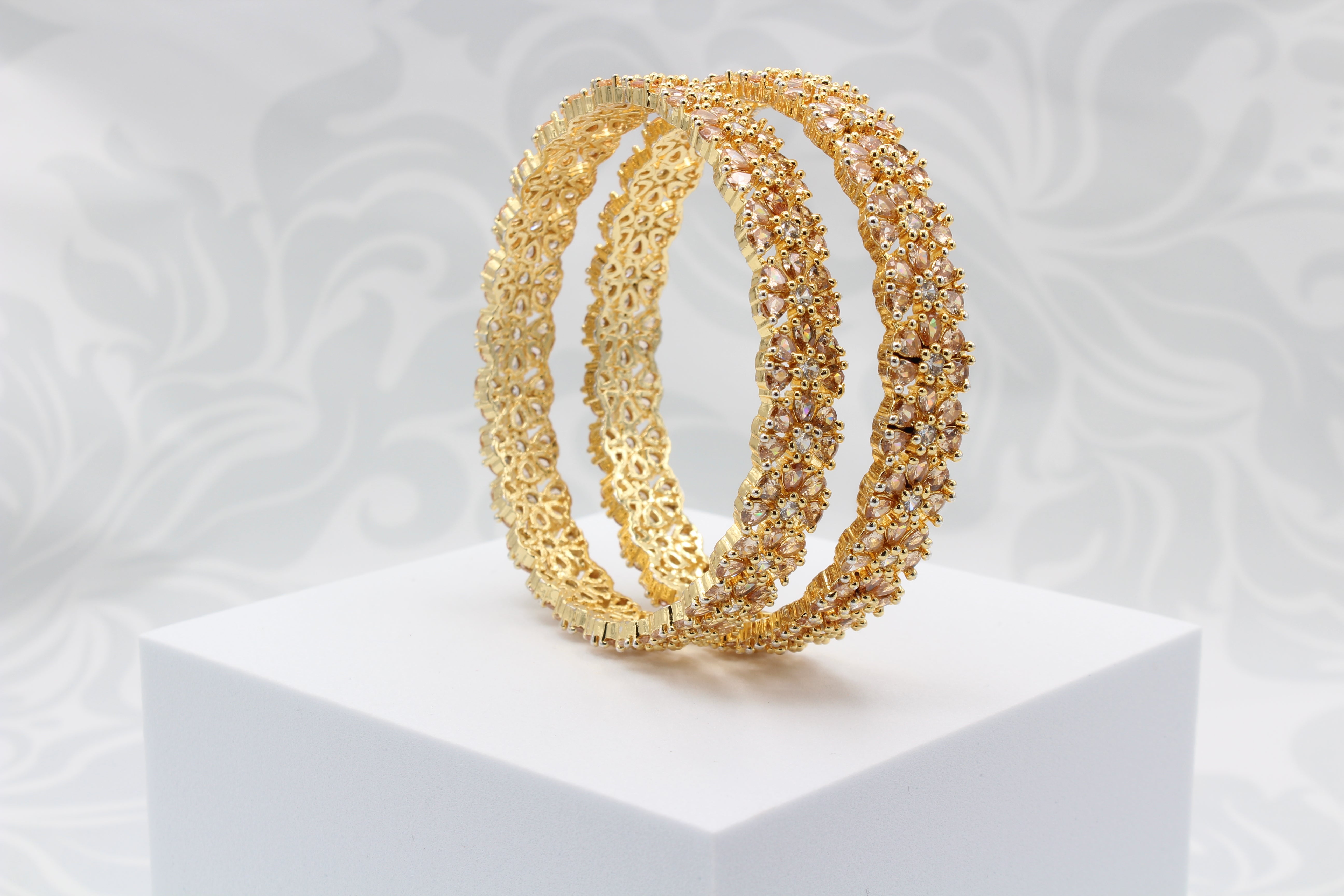 Champagne Garland Bangles