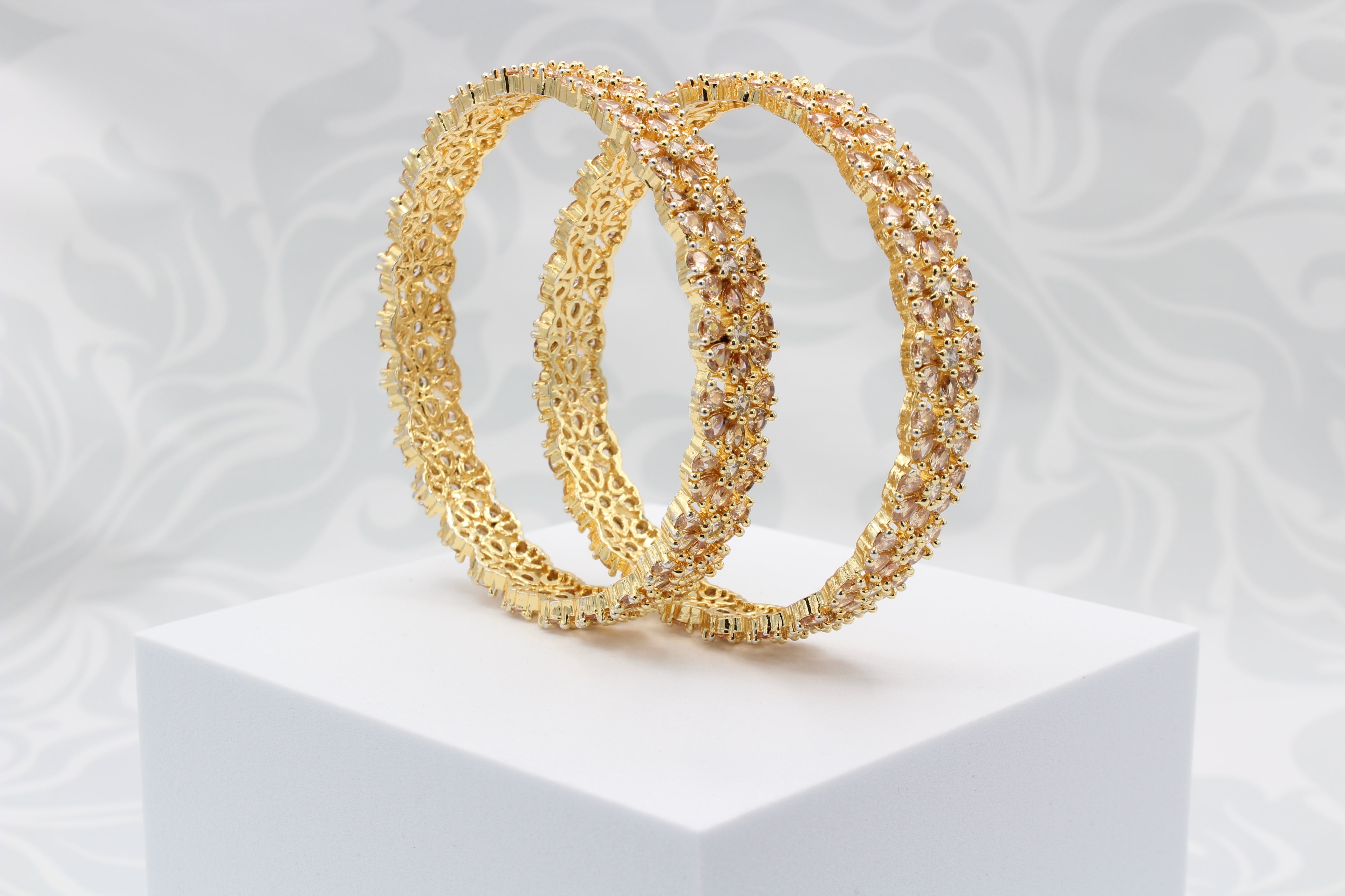 Champagne Garland Bangles